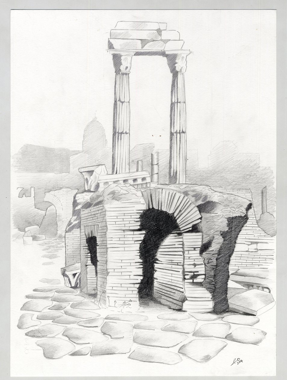 Ruins of the Roman era in Rome, Forum by Alessandro Lonati