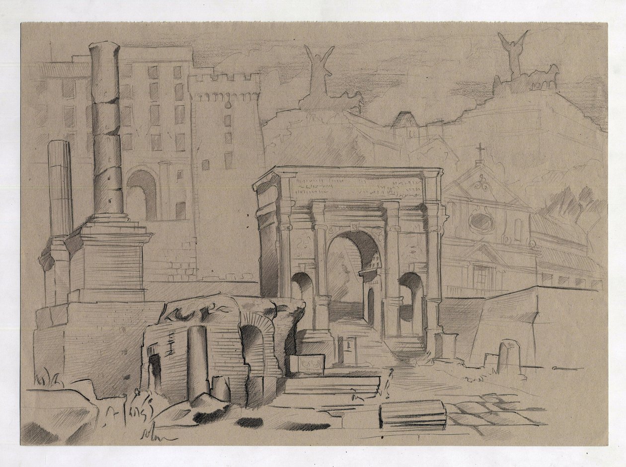 Ruins of the Roman era in Rome, Forum by Alessandro Lonati