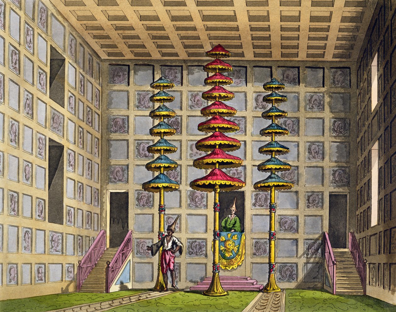 Audience Hall, Cochin China, plate 88 from 