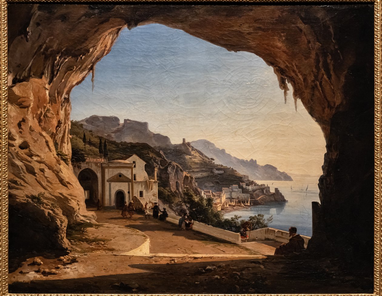 The cave of the Capichins in Amalfi, c.1850 by Alessandro la Volpe