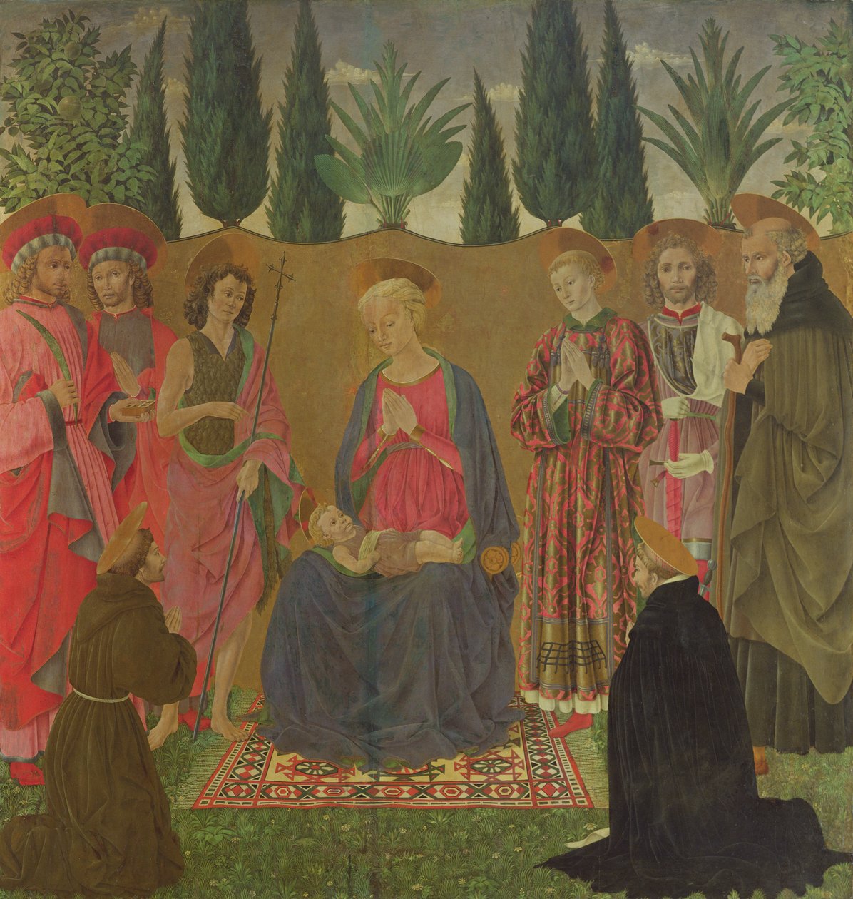 Virgin and Child with Saints, c.1455 by Alessio Baldovinetti