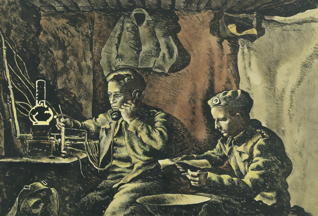 Dugout Near Nijmegen by Alex Colville