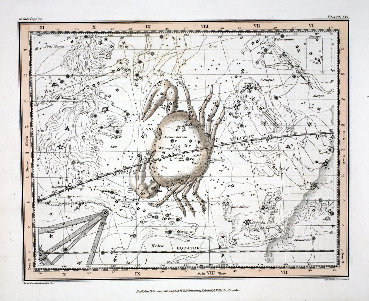 The Constellations (Plate XVI) Cancer, from 