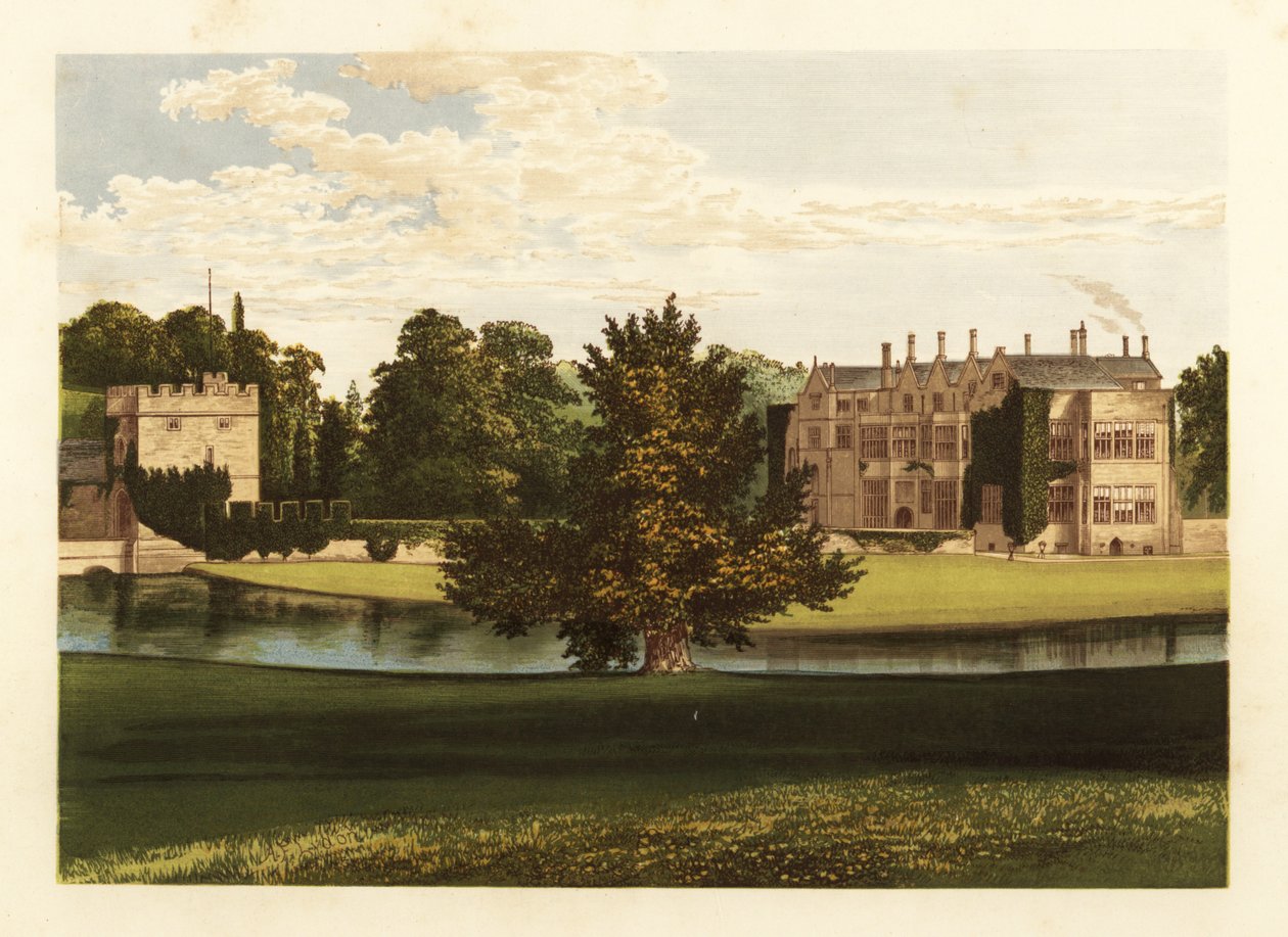 Broughton Castle, Oxfordshire, England by Alexander Francis (after) Lydon