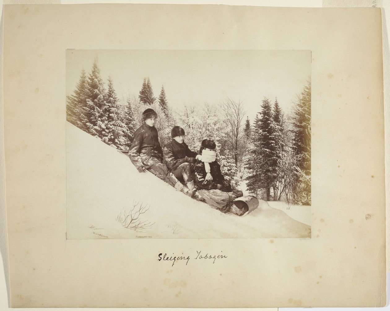 Tobogganing, c.1873 by Alexander Henderson