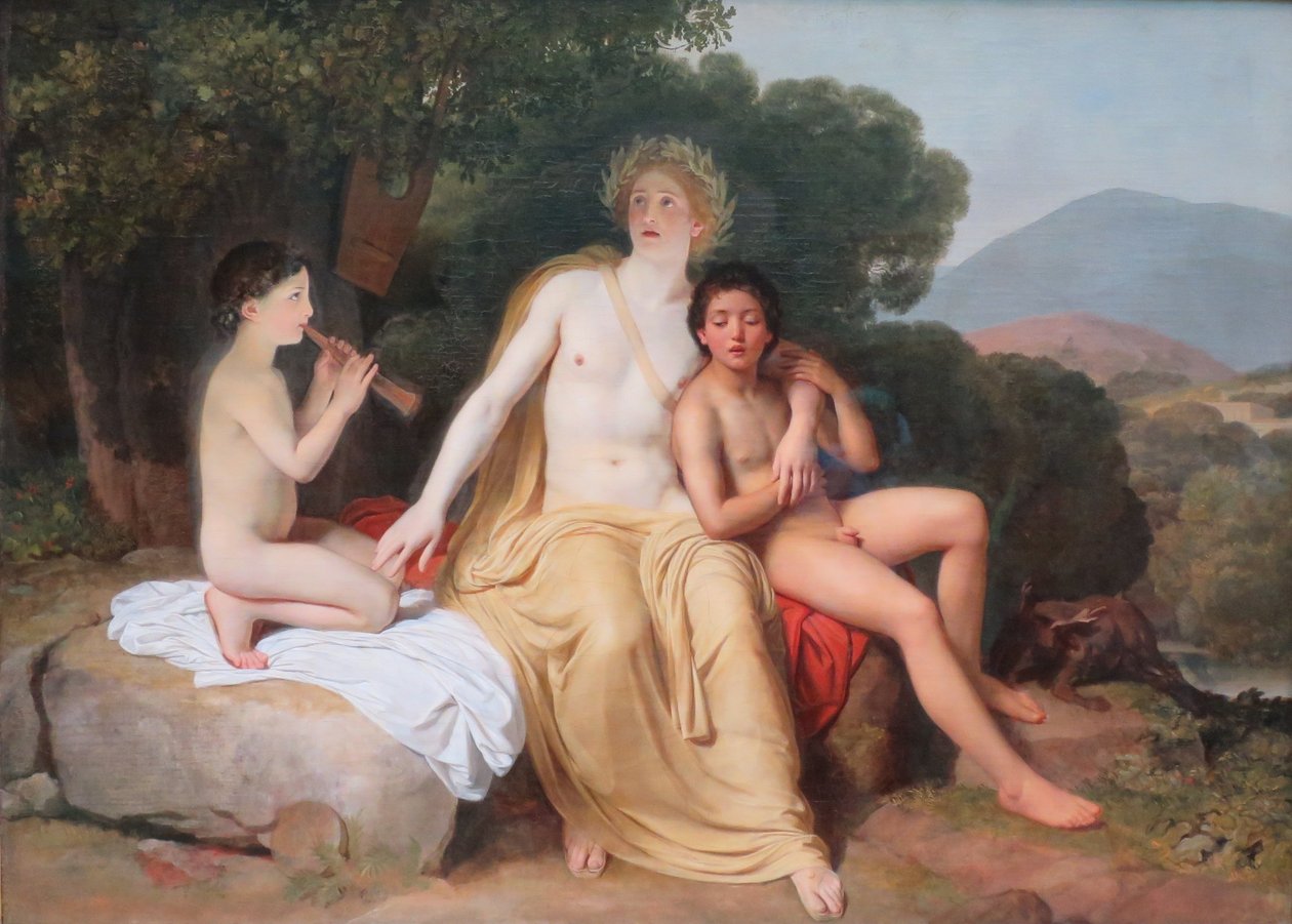 Apollo, Hyacinthus and Cyparissus Playing Music and Singing by Alexander Ivanov