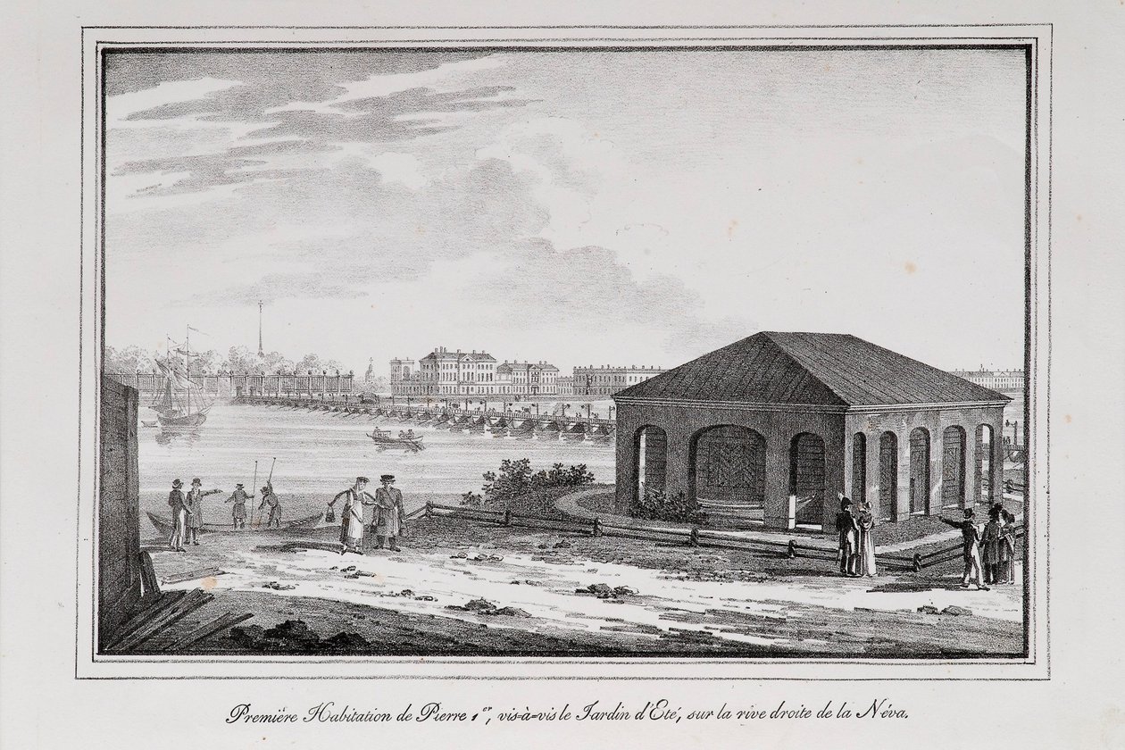 Cabin of Peter the Great (Series Views of Saint Petersburg) by Alexander Pluchart
