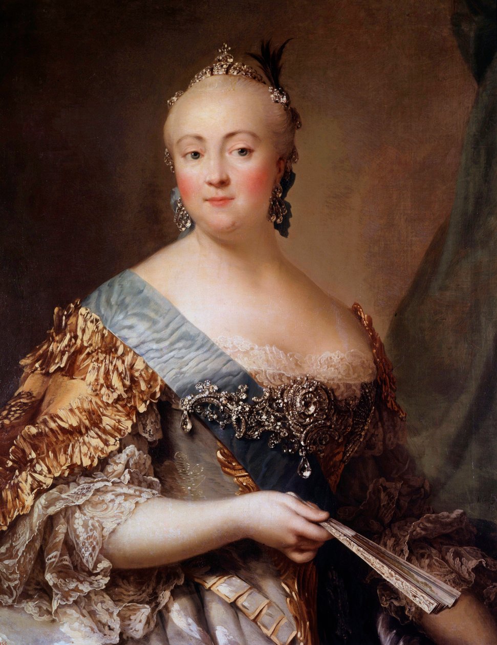 Portrait of Elizabeth Petrovna, Empress of Russia by Alexander Roslin