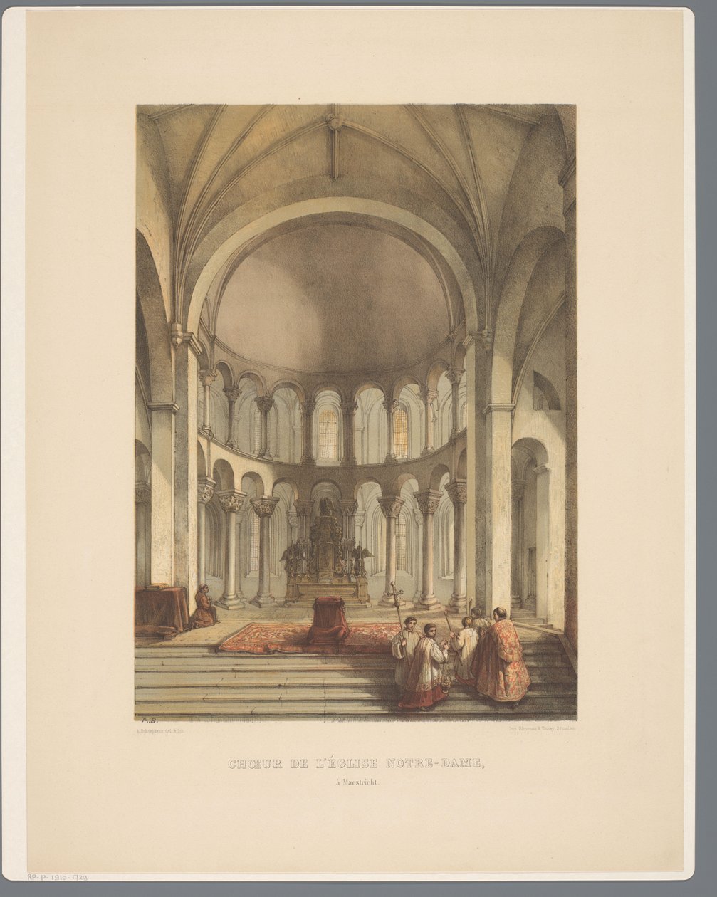 Interior of the Basilica of Our Lady in Maastricht by Alexander Schaepkens