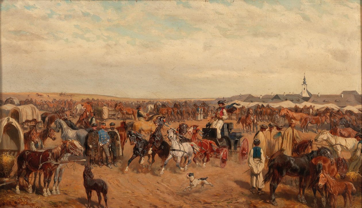 Horse Market by Alexander von Bensa
