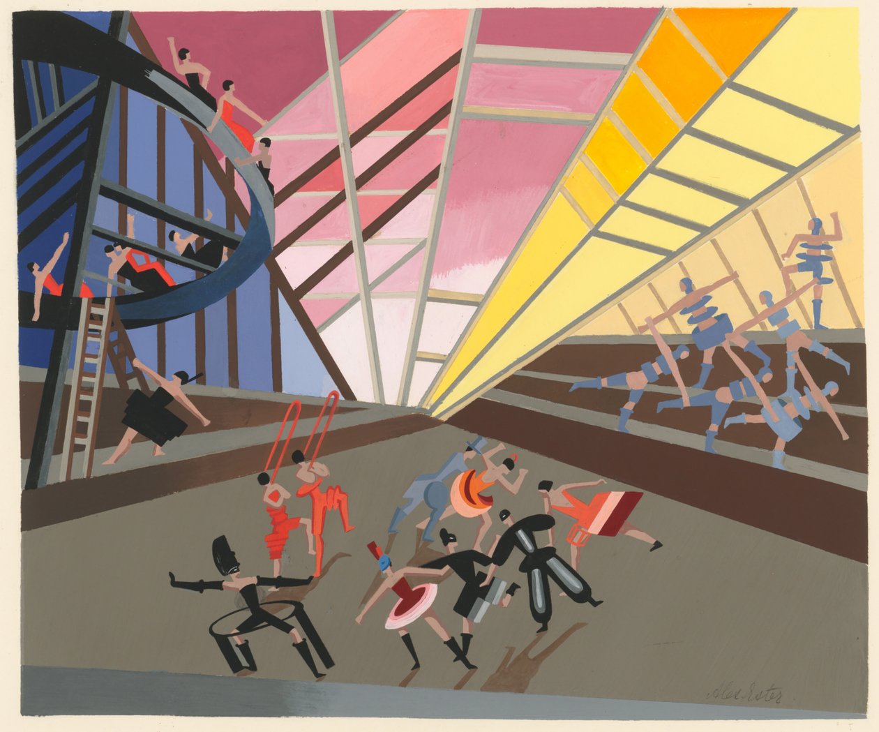 Scenic Design from the Portfolio Décors de Théâtre by Alexandra Alexandrowna Exter