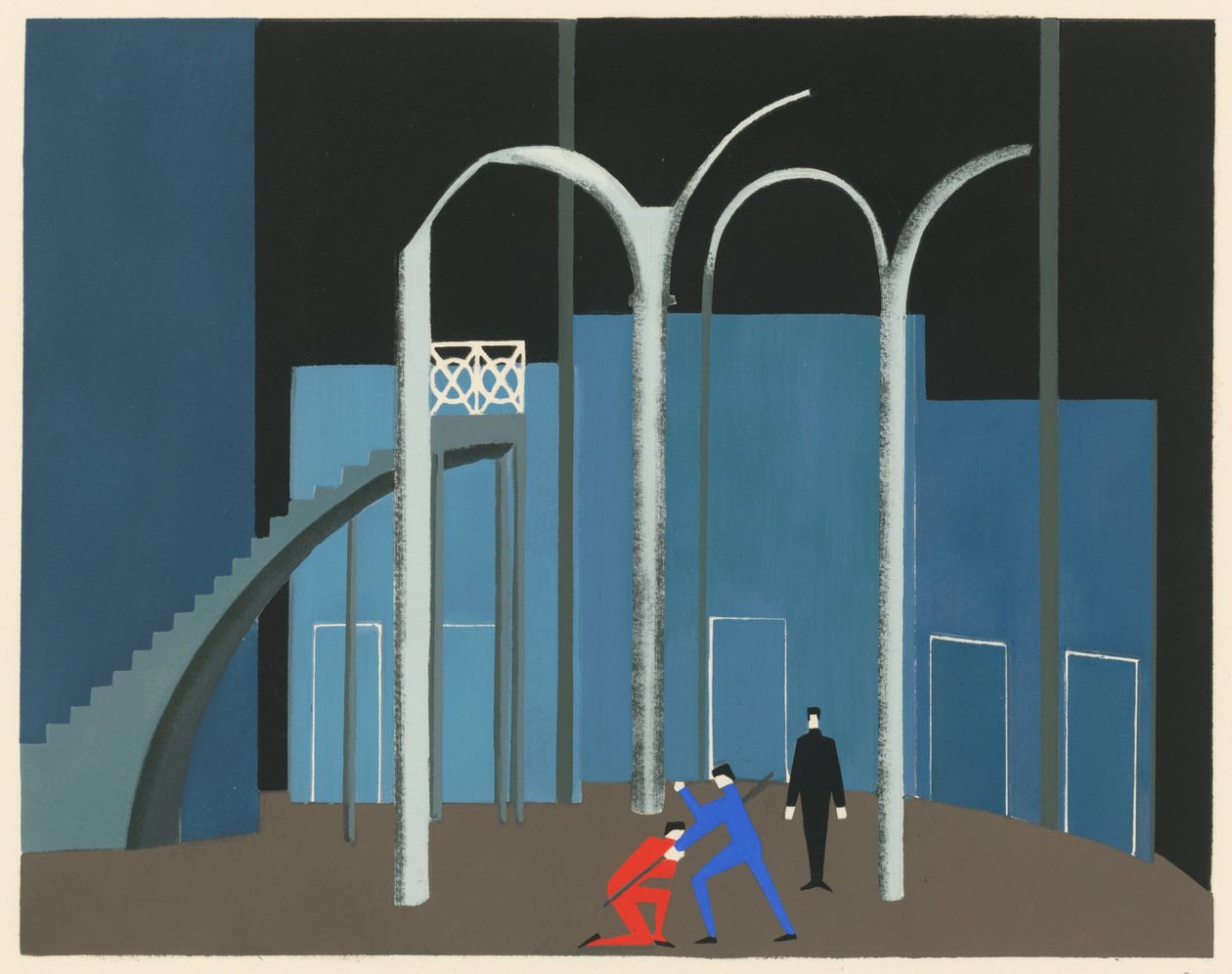 Scenic Design from the Portfolio Décors de Théâtre by Alexandra Alexandrowna Exter