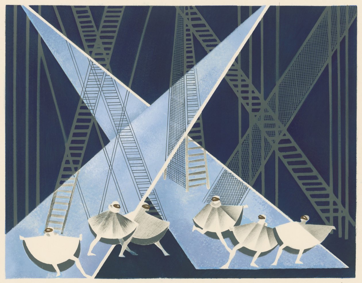 Scenic Design from the Portfolio Décors de Théâtre by Alexandra Alexandrowna Exter