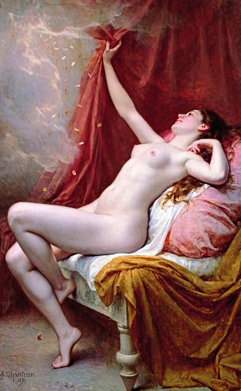 Danae by Alexandre-Jacques Chantron