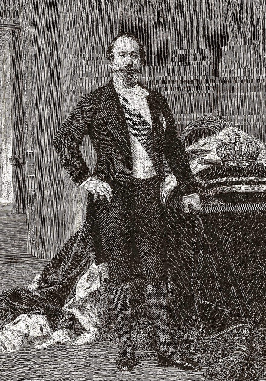 Portrait of Napoleon III, Emperor of the French - Engraving from the Painting by Alessandro Cabanel by after Alexandre Cabanel