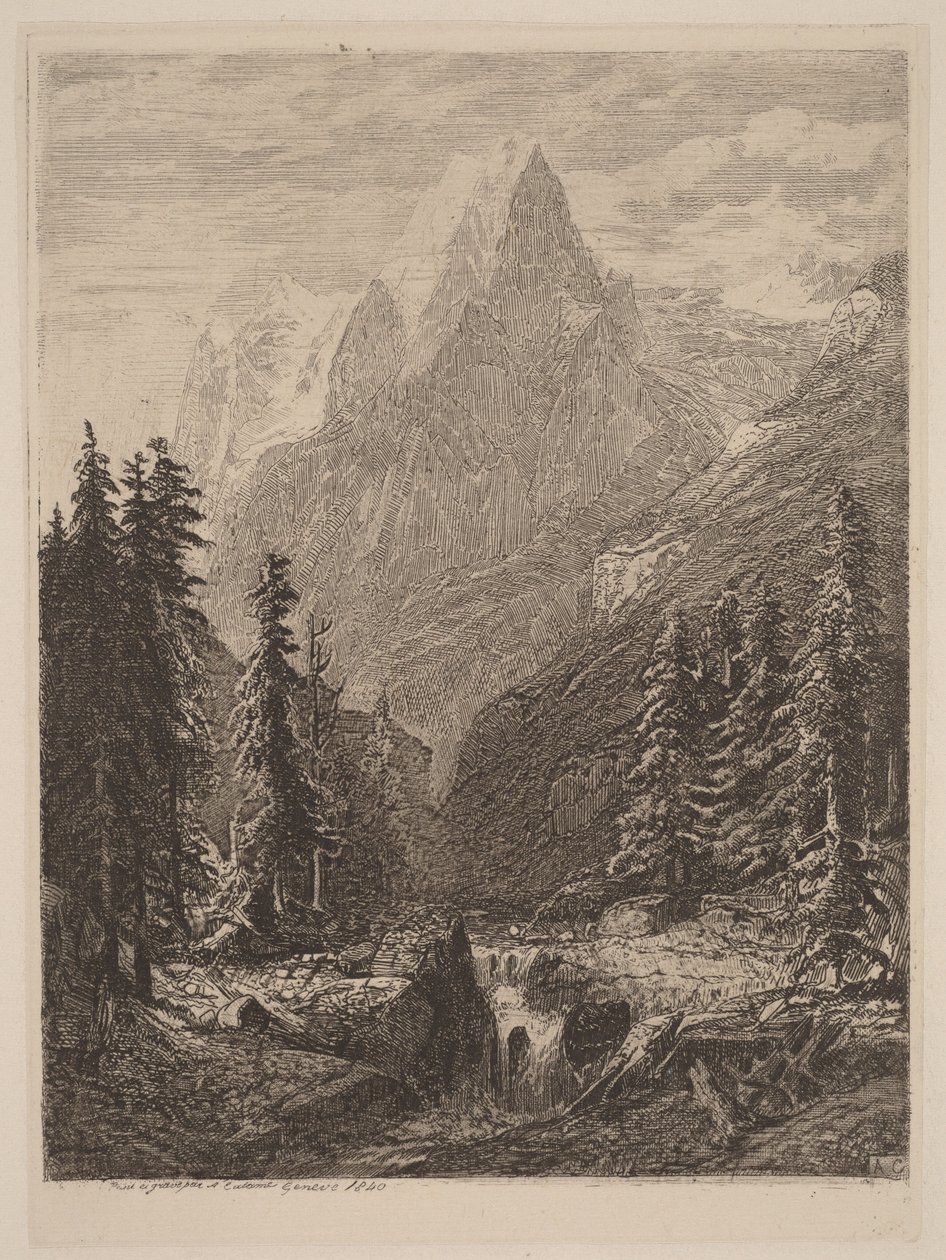 Mountain Meadow by Alexandre Calame