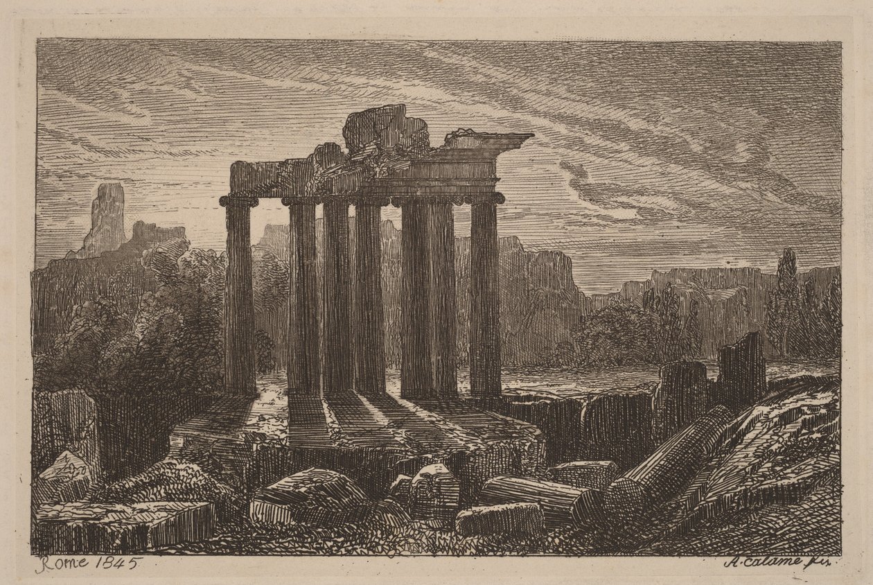Roman Ruins by Alexandre Calame