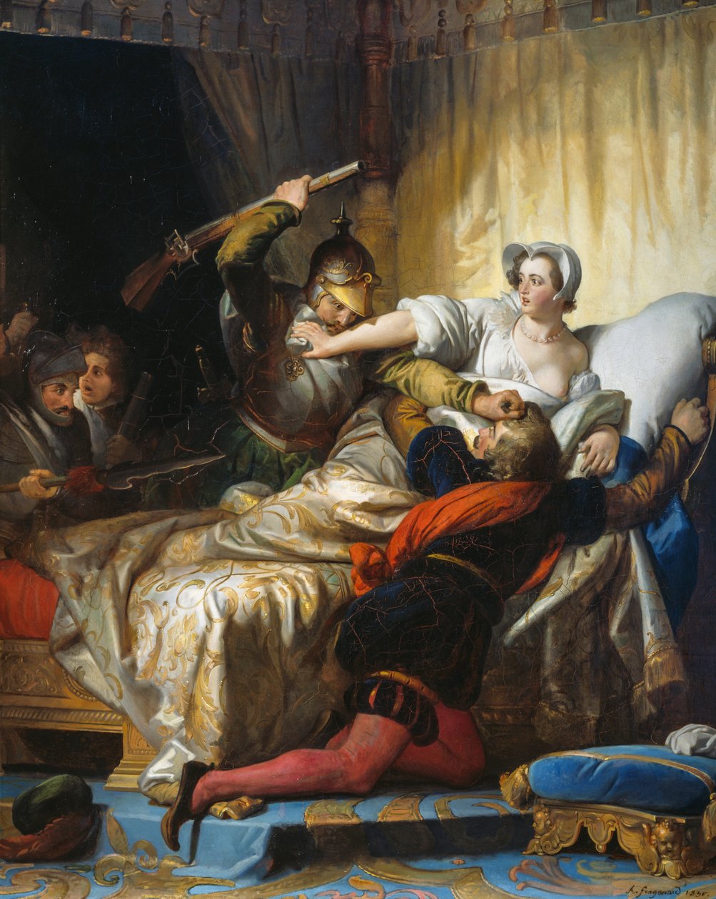 Massacre in night of Saint Bartholomew by Alexandre Evariste Fragonard