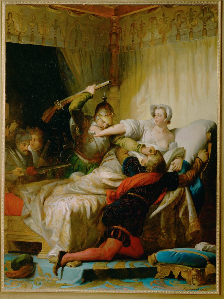 Scene of the Massacre of Saint Bartholomew in the Bedroom of the Queen ...