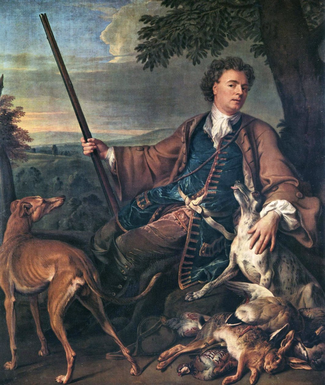 Self-portrait in Hunting Dress by Alexandre-Francois Desportes