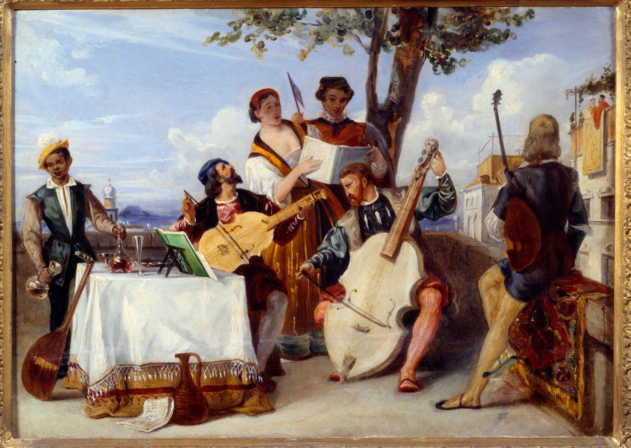 The Venitian Concert by Alexandre-Jean-Baptiste Hesse