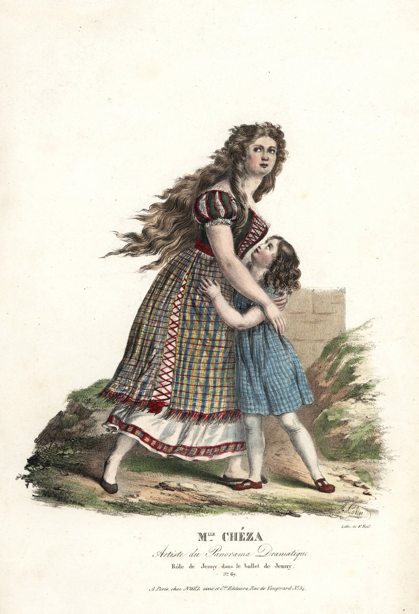 Ballerina Miss Marie Cheza as Jenny in the ballet-pantomime Jenny by Alexandre Marie Colin