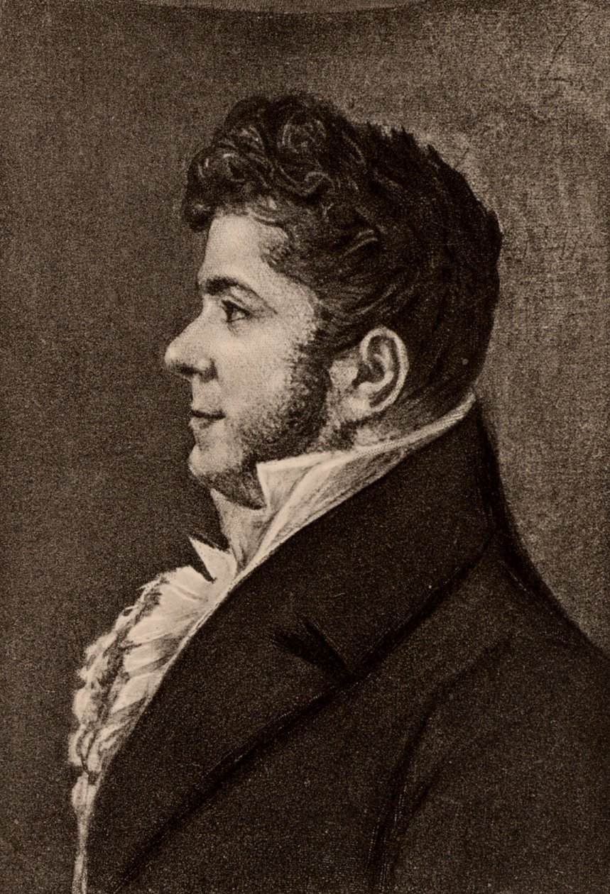 Portrait of Stendhal, French novelist by Alexandre Marie Longuet