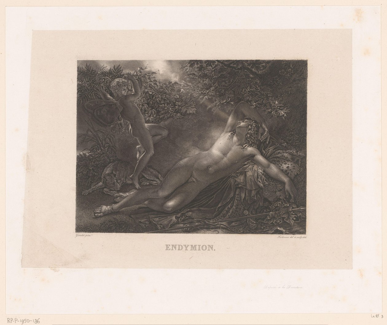 Endymion Visited by Diana by Alexandre Vincent Sixdeniers