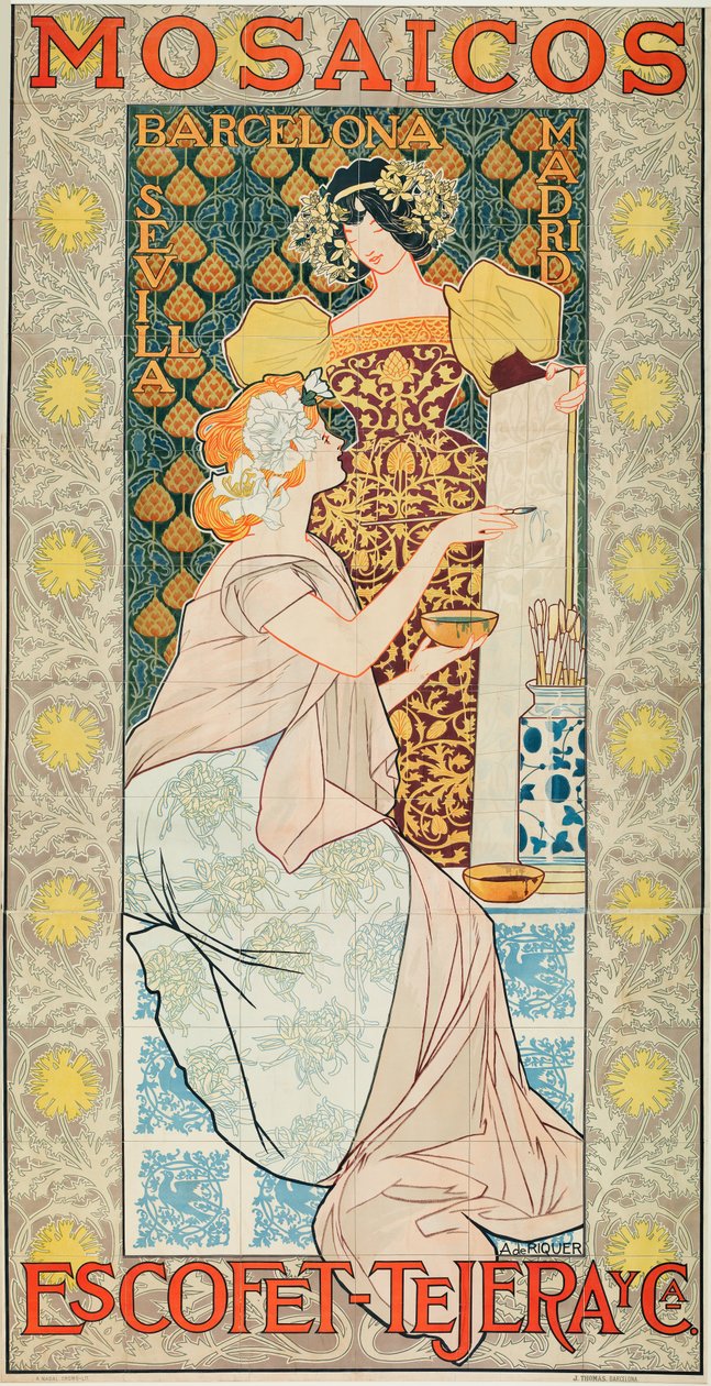 Escofet-Tejera and Co. Mosaics by Alexandre de Riquer