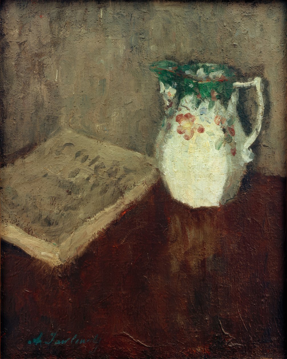 Still Life with Jug and Book by Alexej von Jawlensky