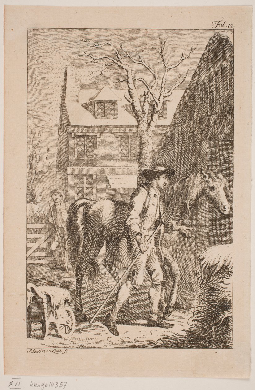 The Young Foal and the Farmer by Alexia von Lode