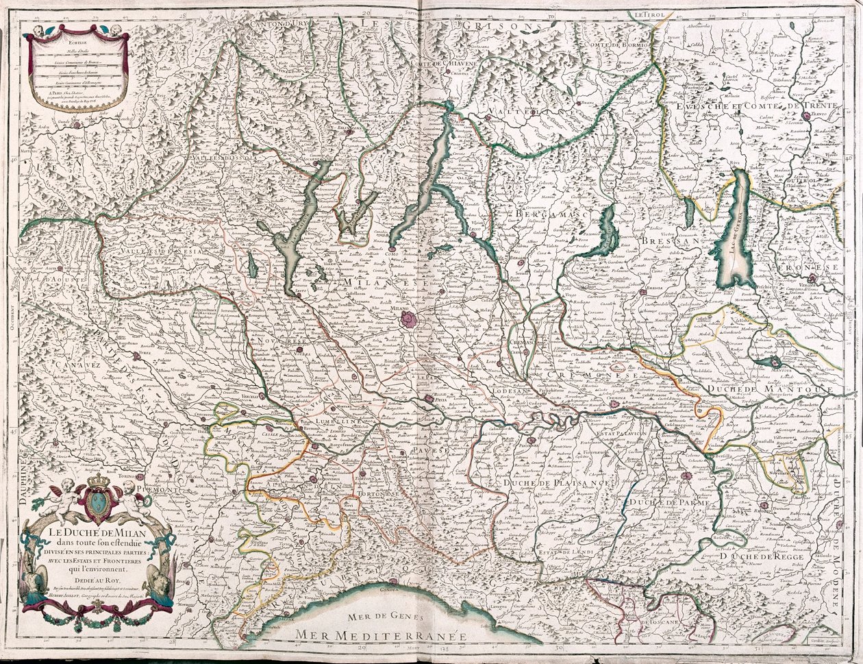 Milan and Northeast of Italy by Alexis-Hubert Jaillot