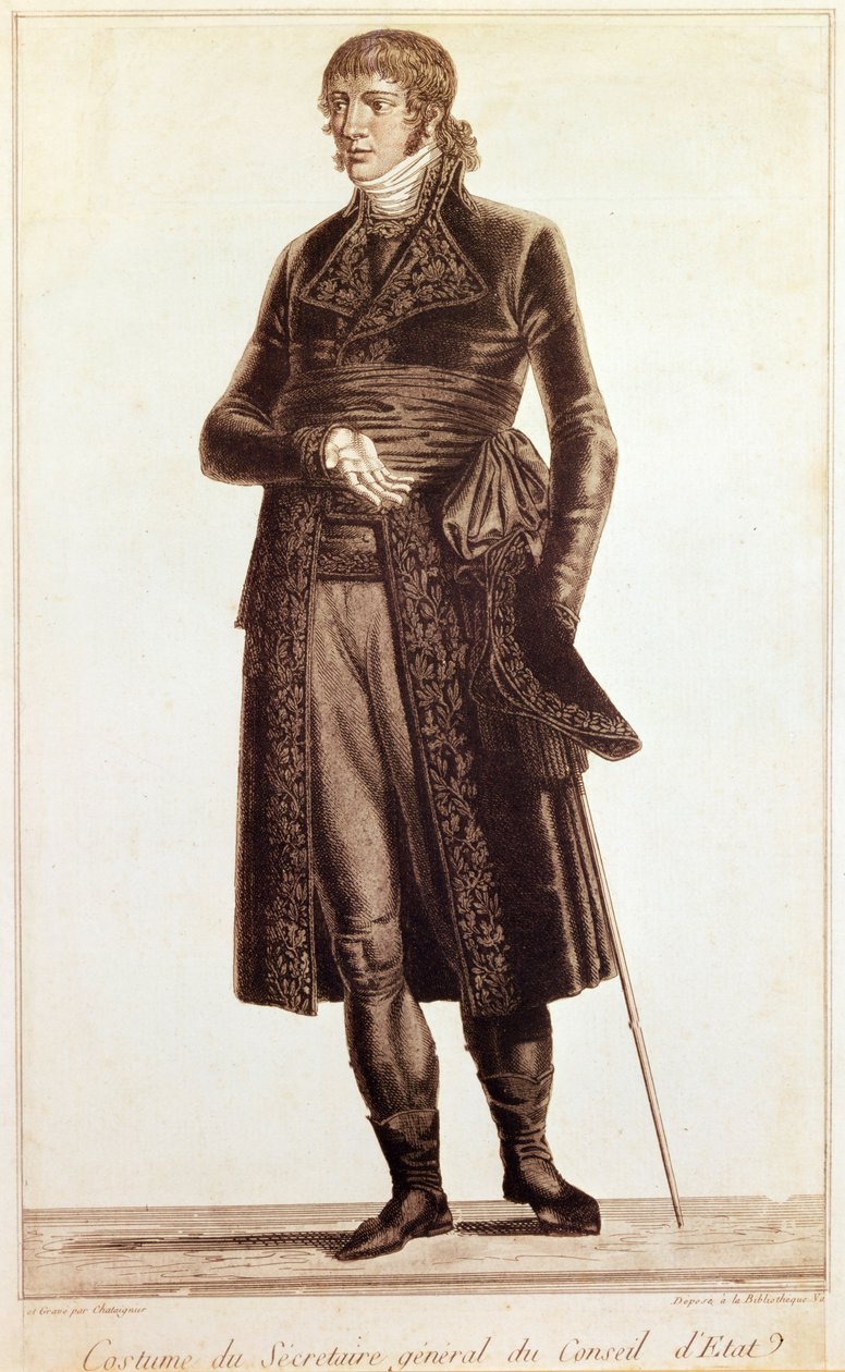 Costume of the Secretary General of the Council of State, c.1804-10 by Alexis Chataigner