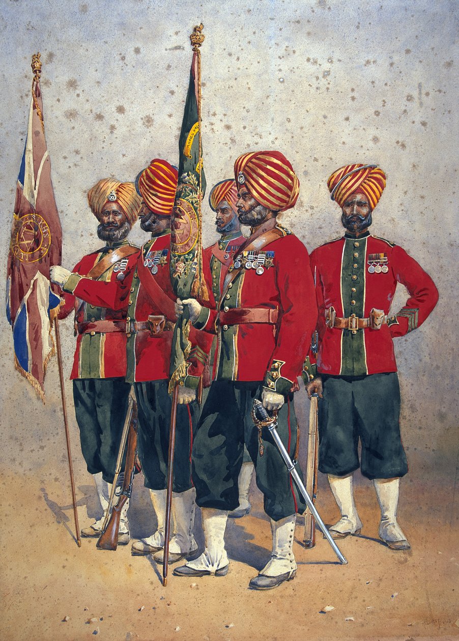 Soldiers of the 15th Ludhiana Sikhs, illustration for 