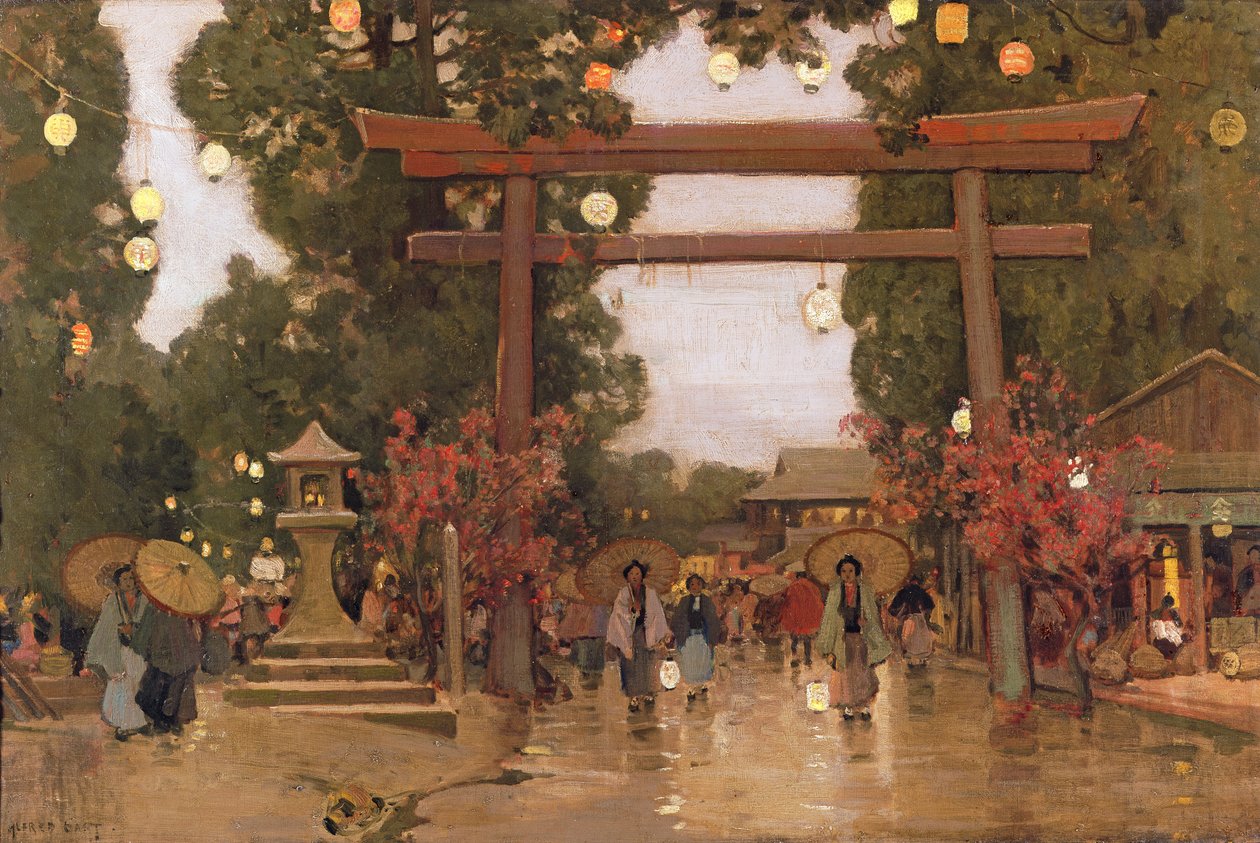 Spring in Japan by Alfred East: Premium art reproduction