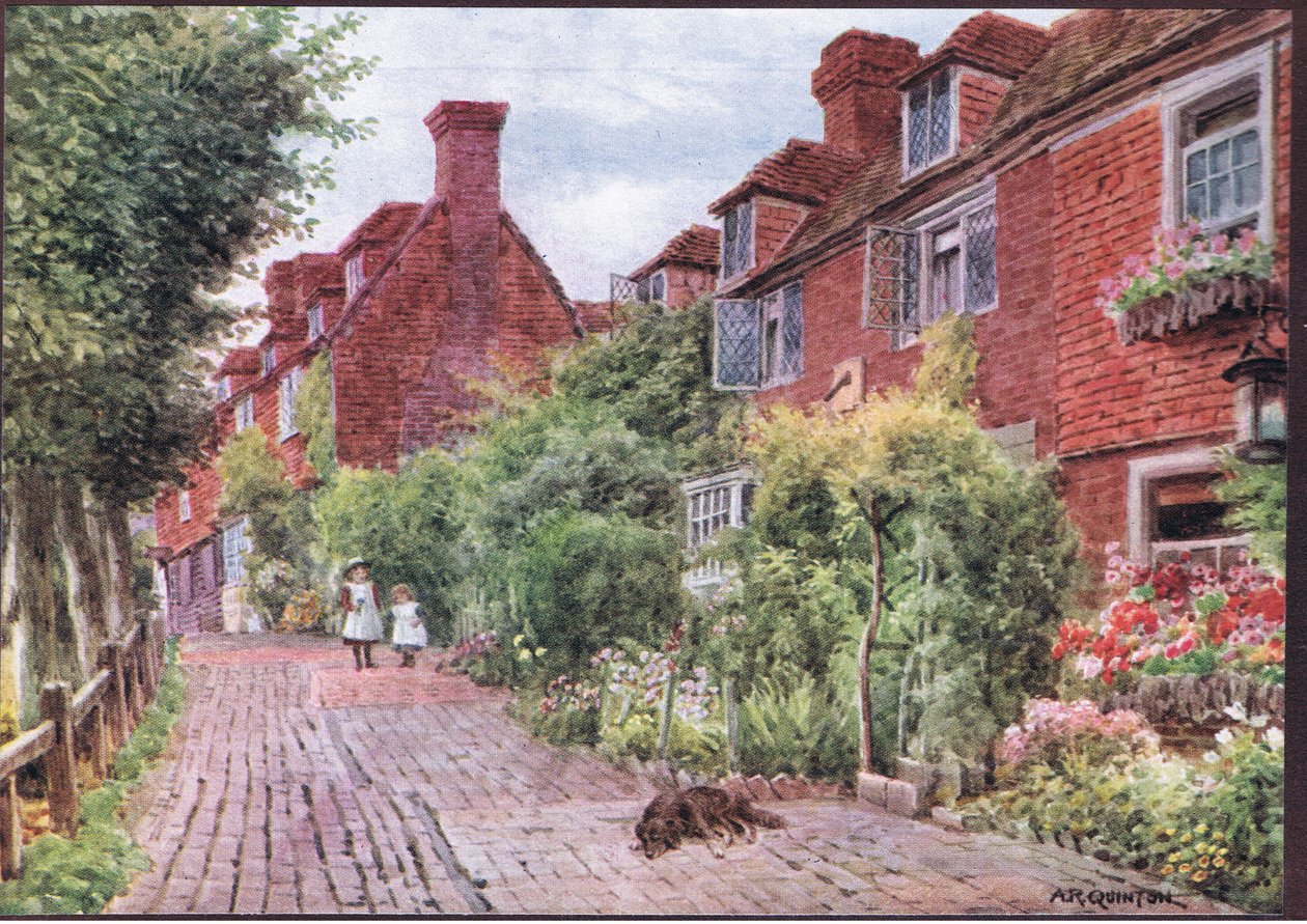 The Walks, Groombridge, Kent, from The Cottages and the Village Life of Rural England published by Dent & Sons Limited, 1912 by Alfred Robert Quinton