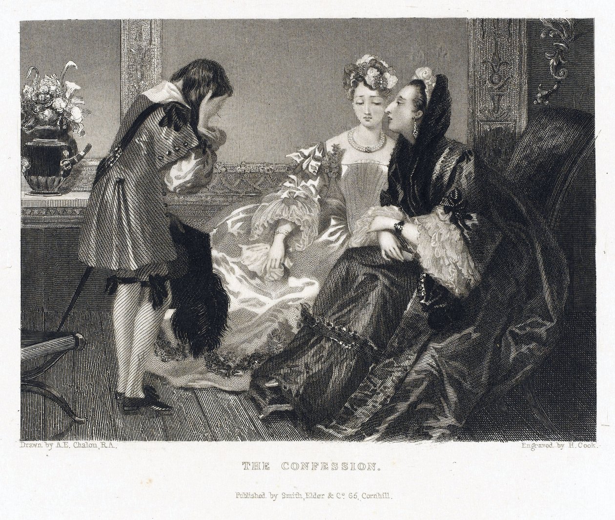 The confession, relating to a story with the same title by Alfred Edward (after) Chalon