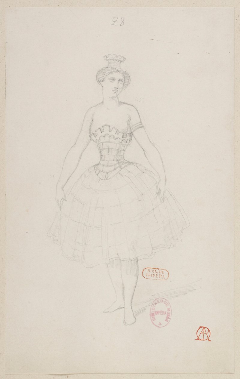 The Sorceress - Costume Designs - (Chess Game, Rook) by Alfred Albert