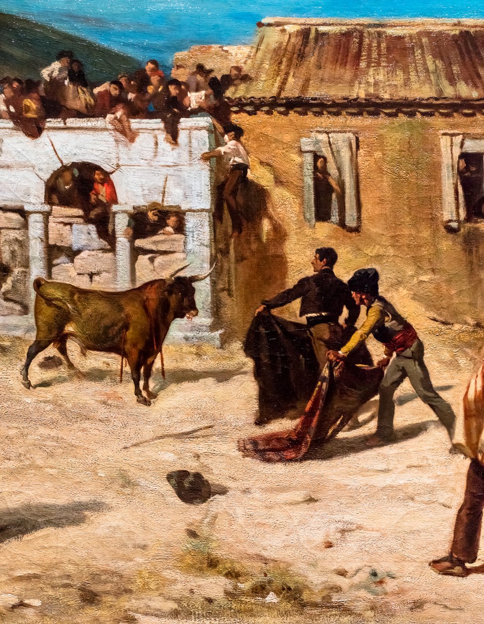 Fight of Novillos (Detail) by Alfred Dehodencq