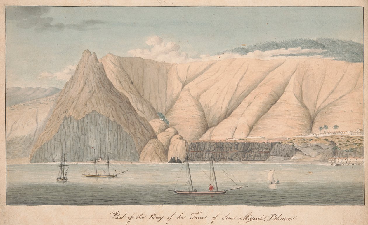 Part of the Bay of the Town of San Miguel, La Palma by Alfred Diston