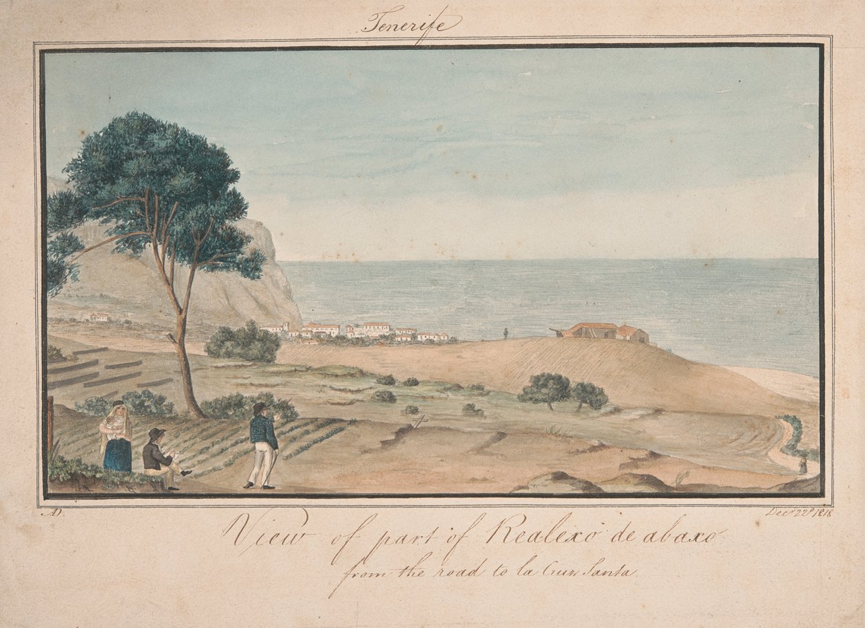 View of Part of Realesco de Abasco from the Road to La Cruz Santa by Alfred Diston