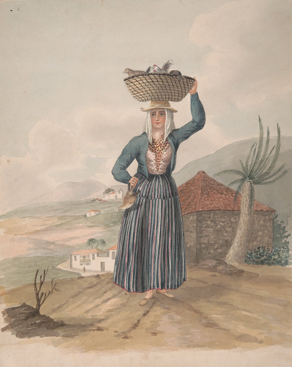 Woman of Victoria, Tenerife by Alfred Diston