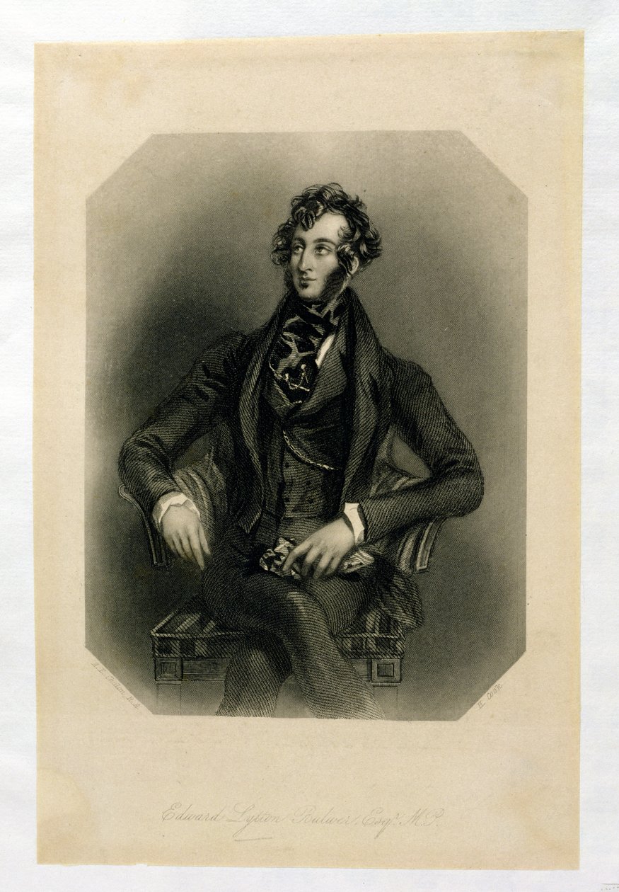 Edward Lytton Bulwer, engraved by H. Cook