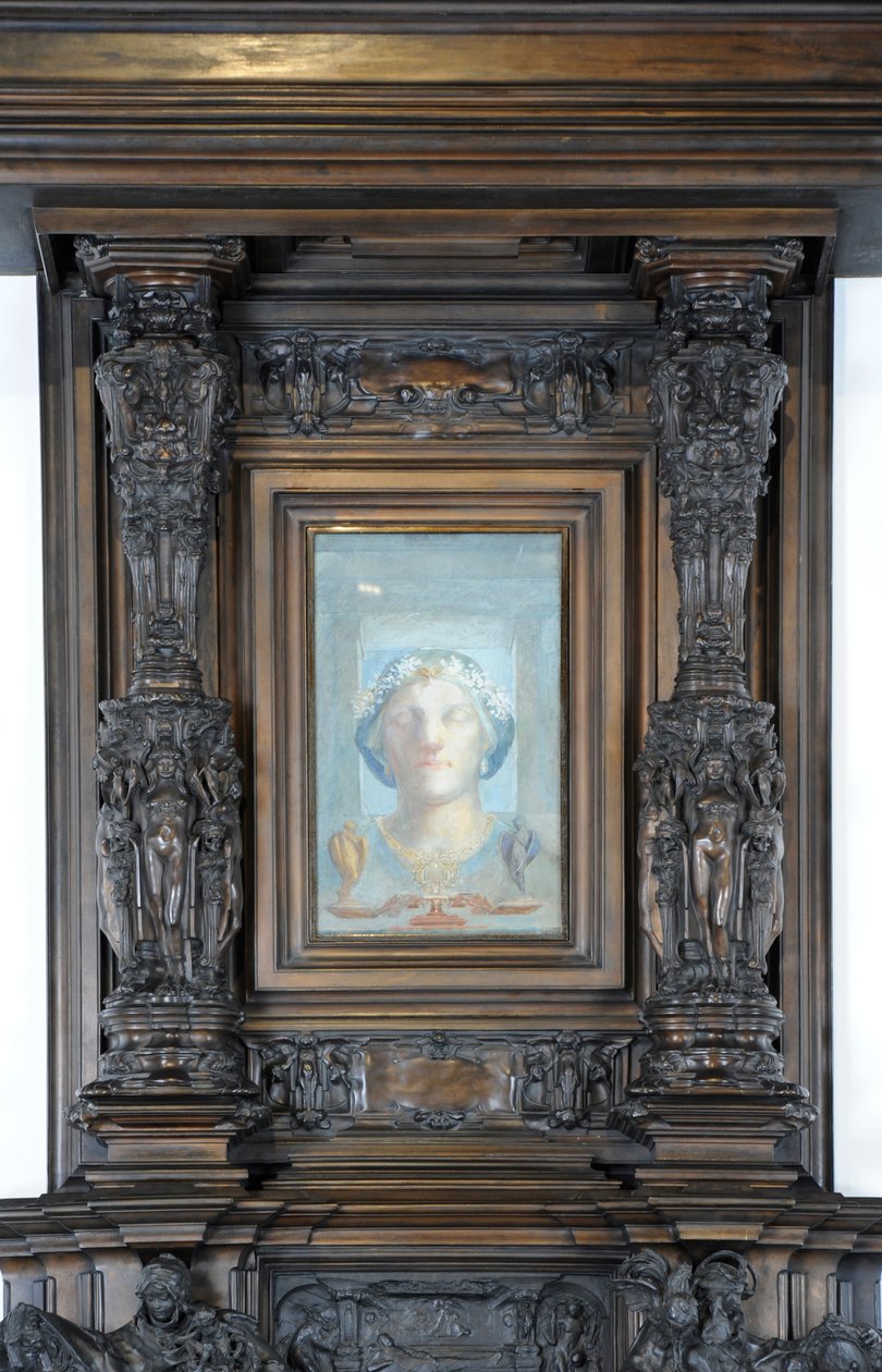 (detail) of the Sam Wilson Chimneypiece, c.1908-14 by Alfred Gilbert