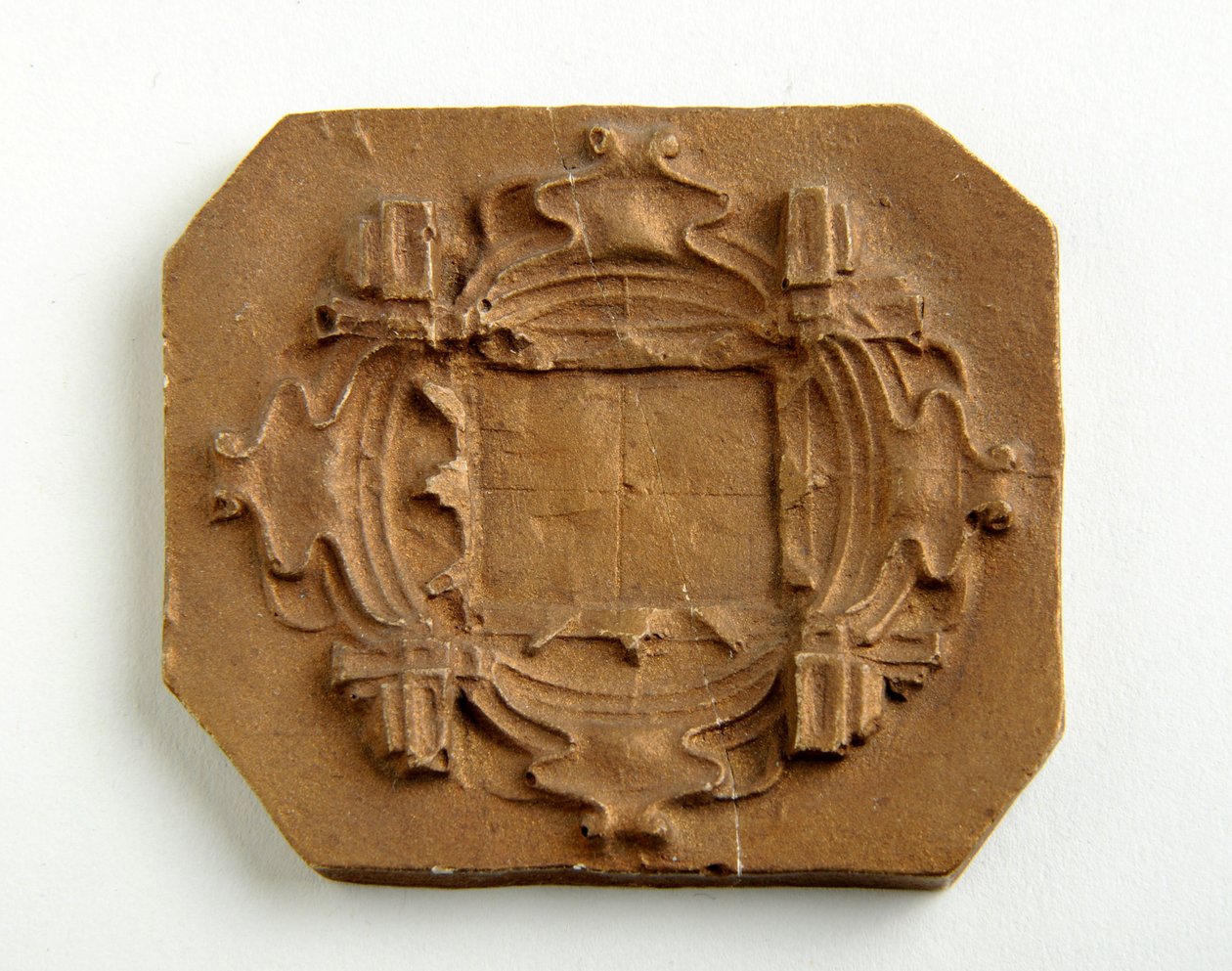Maquette for an Octagonal Plaque (gilded plaster) by Alfred Gilbert