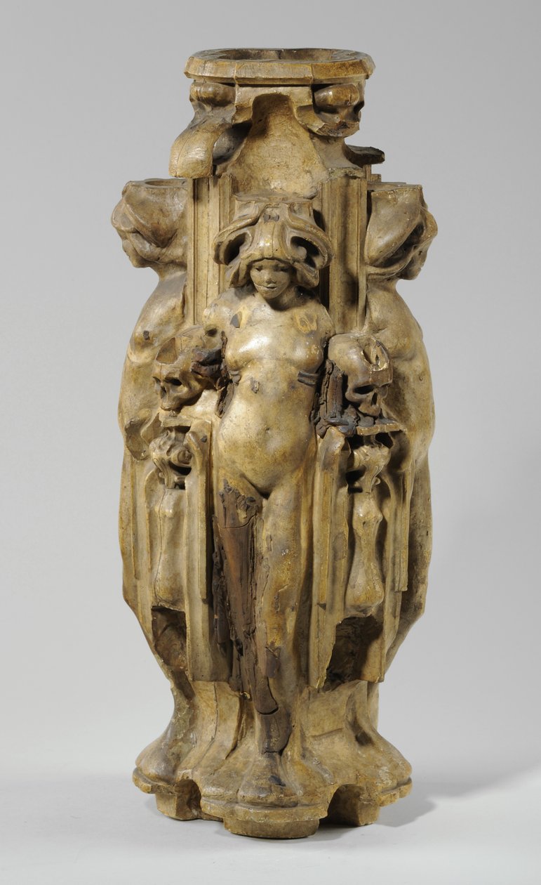 One of 9 maquettes for the Sam Wilson Chimneypiece, c.1908-14 (plaster & shellac) by Alfred Gilbert