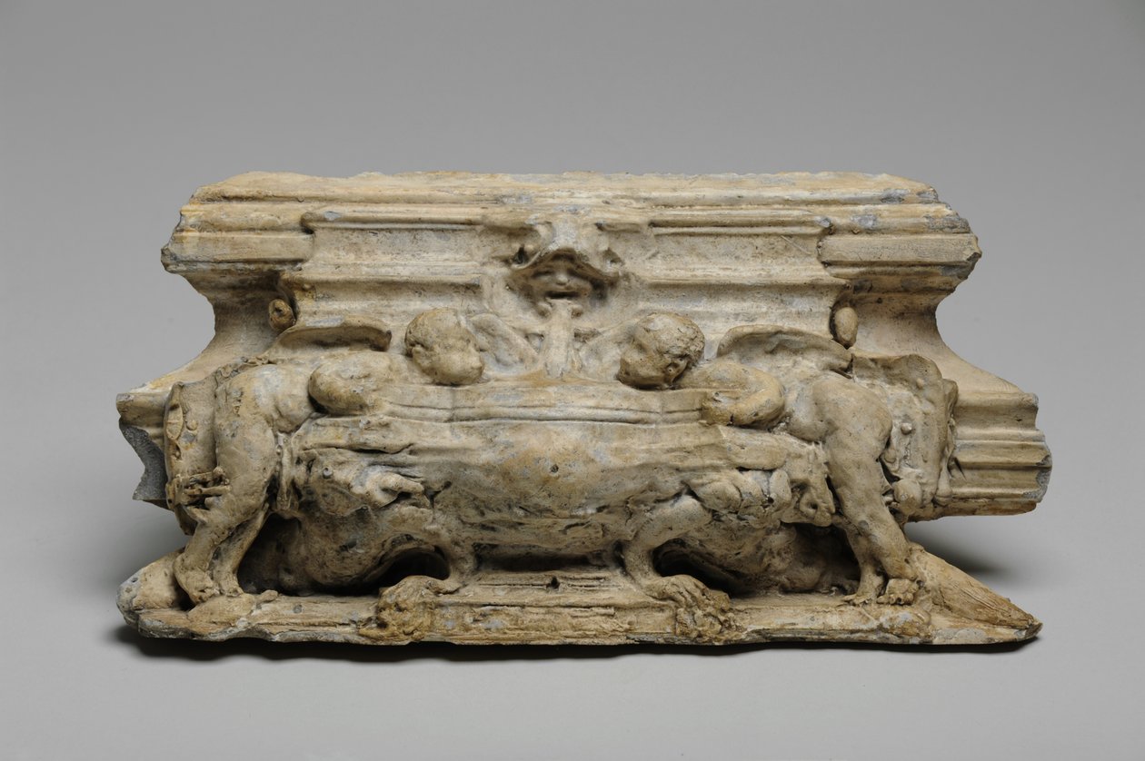 One of 9 maquettes for the Sam Wilson Chimneypiece, c.1908-14 by Alfred Gilbert