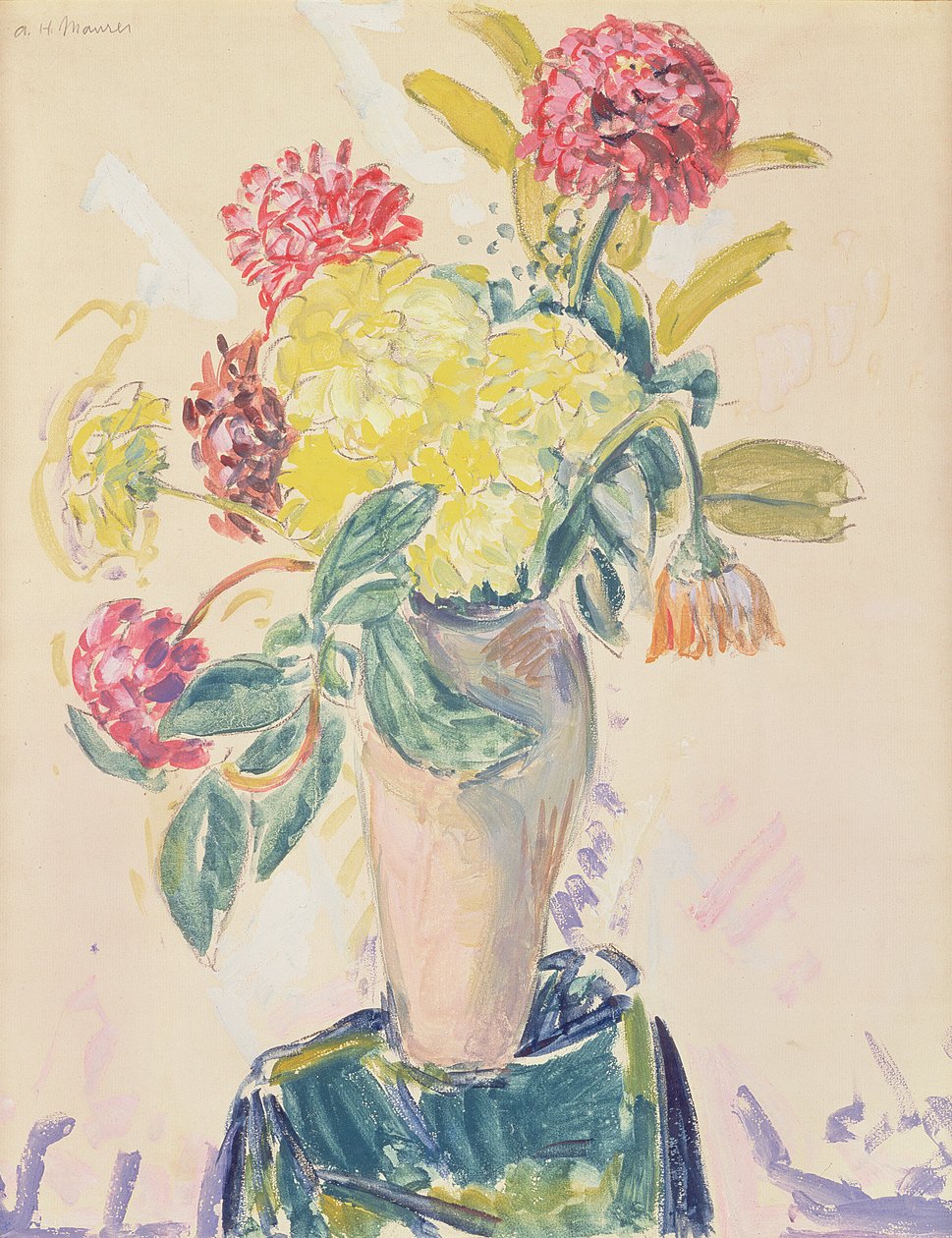 Zinnias, c.1926 by Alfred Henry Maurer