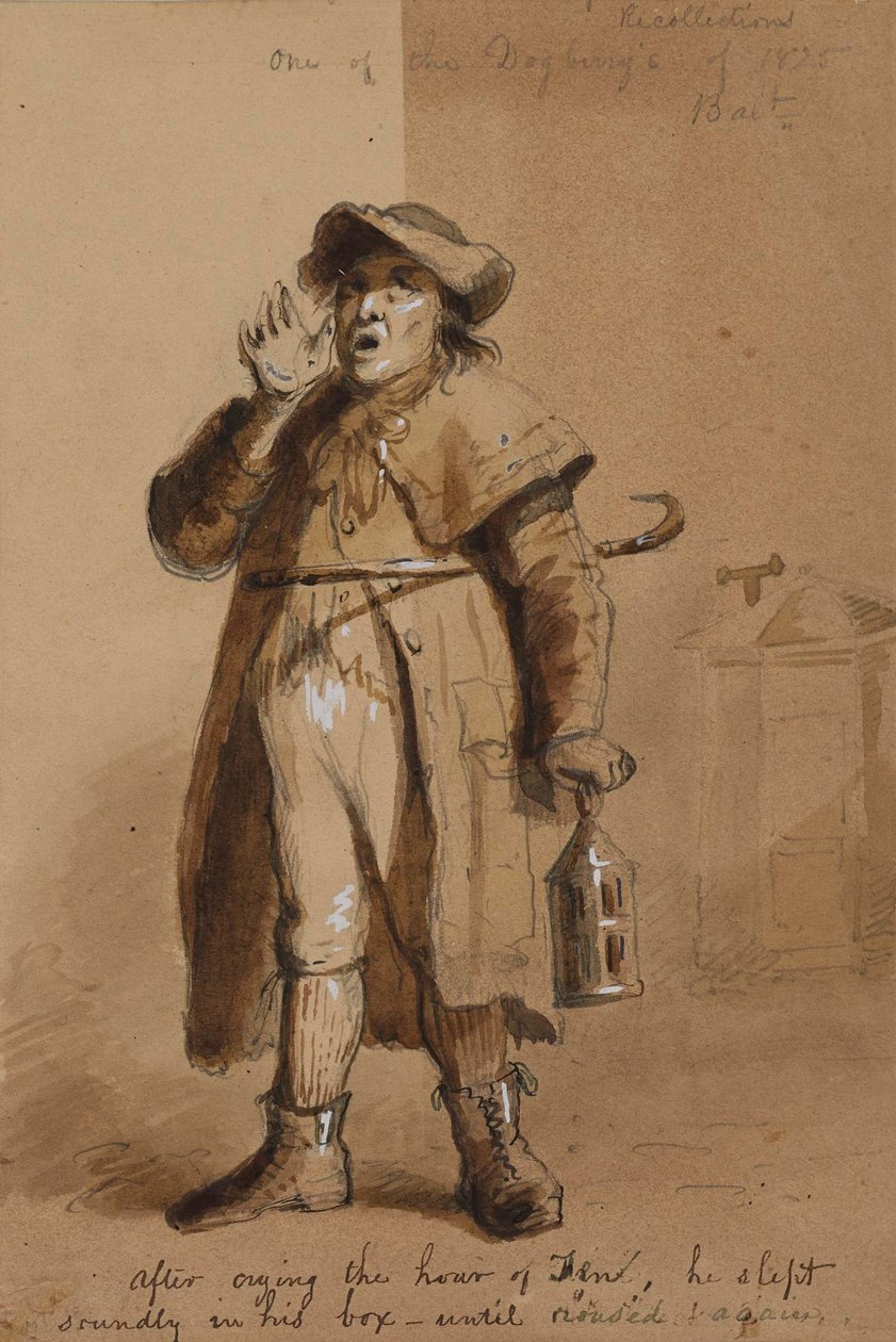 A Baltimore Watchman by Alfred Jacob Miller