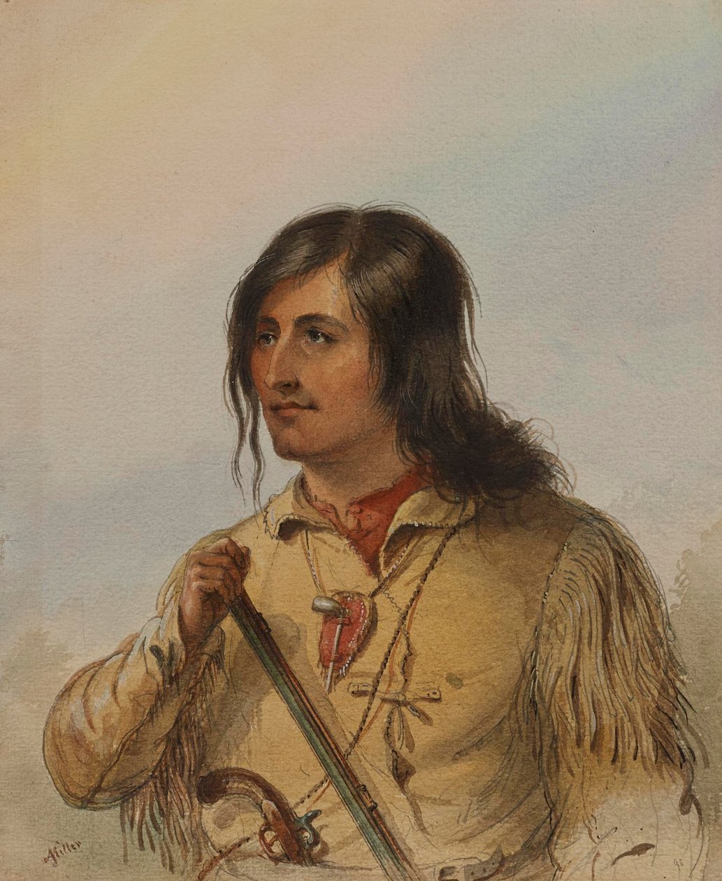 Antoine Clement by Alfred Jacob Miller